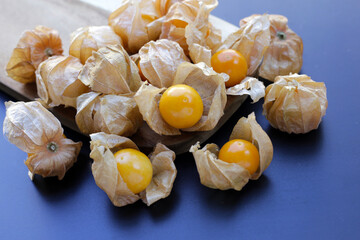 Fresh cape gooseberry. Delicious tropical fruit