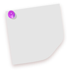 Blank Note Paper with Pin 