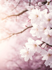 봄, 벚꽃이 만발한 모습