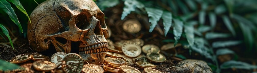 Credit builder loans promoted on fossil hunting expeditions, uncovering financial growth as you uncover the past. Skull lays