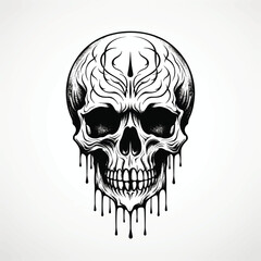 Fototapeta premium Skull king logo inflatable skull drawing by hand human skull is hand drawn earth hand drawn animals giving hand drawing cranium skull welcome hand drawing human skeleton for sale