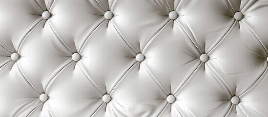 Background with white leather upholstery