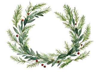 PNG Wreath christmas pattern plant. AI generated Image by rawpixel.