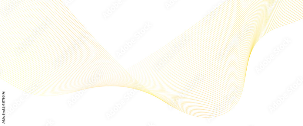 Poster vector striped curvy line minimalistic transparent background curve shape isolated.