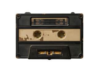 cassette tape on transaparent png file