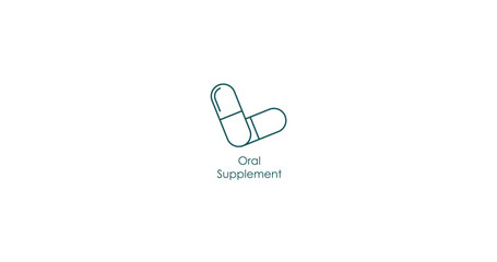 Oral Supplement Health Pill Vector Icon