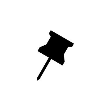 recommend clip art: Push pin icon isolated on white background 