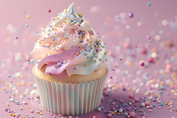 Celebration birthday cupcake, Sweet Celebrations: Delectable Cupcakes for Any Birthday, The Perfect Birthday Dessert: Celebrate with Our Enchanting Cupcakes