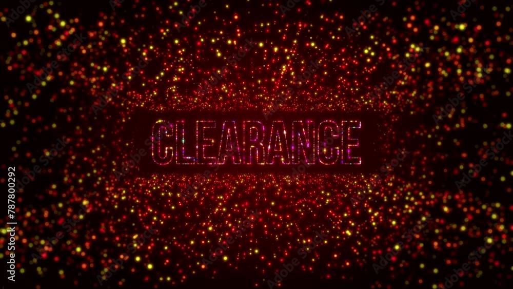 Poster abstract digital space opener dark shiny red colorful glowing clearance lettering border frame with 