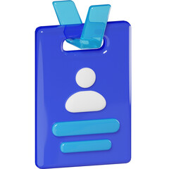 ID Card Business startup 3D Object