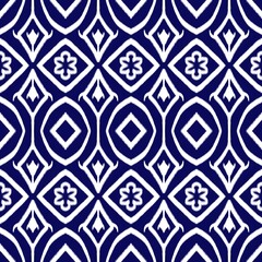  Ikat embroidery.geometric ethnic oriental seamless pattern traditional.Aztec style abstract vector illustration.design for texture,fabric,clothing,wrapping,decoration,shirttail,print.