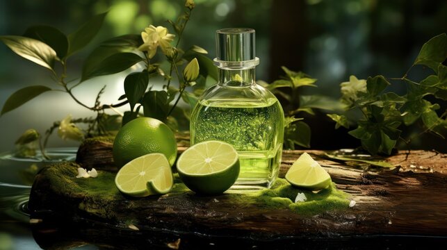 luxurious perfume amidst the aromatic allure of thyme and lemongrass