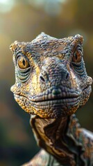 Fototapeta premium Close Up Portrait of a Dinosaur