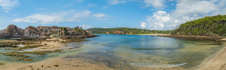 Aerial views over Guerilla Bay - Batemans Bay