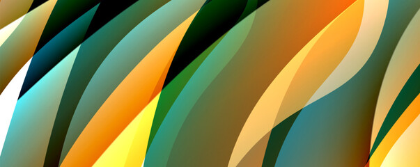A closeup of a vibrant striped background featuring a colorful mix of shades, reminiscent of a tropical plant from the banana family, set against an electric blue rim like an automotive tire