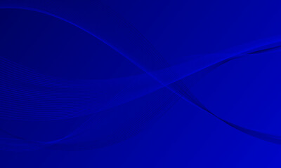 blue lines wave curves with smooth gradient abstract background