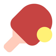 tennis table racket ball icon
