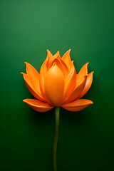 Bhartiya Janta Party (BJP) Political Logo with Lotus Saffron Symbol