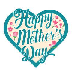 Happy Mother's Day typography art, Mother's Day greeting, and Mother's Day t-shirt design.