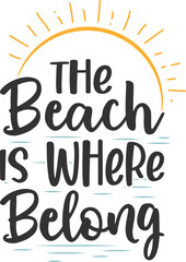 the beach is where belong summer-t-shirt-design-bundle-beach-shirt-vintage