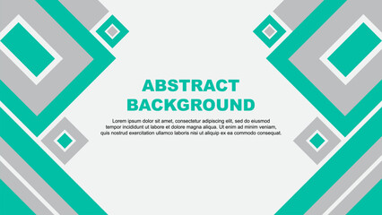 Abstract Background Design Template. Banner Wallpaper Vector Illustration. Teal Green Cartoon