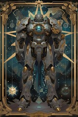A celestial enforcer Tarot deck, each card a powerful fusion of cosmic energy and mystical strength ✨⚔️ Embark on a journey through celestial realms! #CelestialTarot