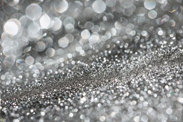 Luxurious Jewelry Background with Close-Up Silver Dust Texture AI Image