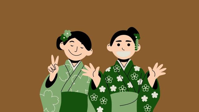 Japanese Female Character Cartoon Animation