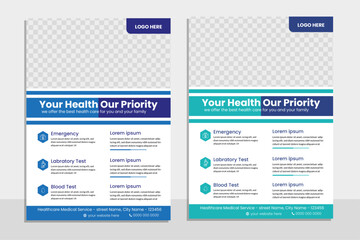 Medical flayer Design Template Healthcare and Medical pharmacy flyer, grow your business flyer design template bundle a4 template, brochure design, cover, flyer, poster, print-ready