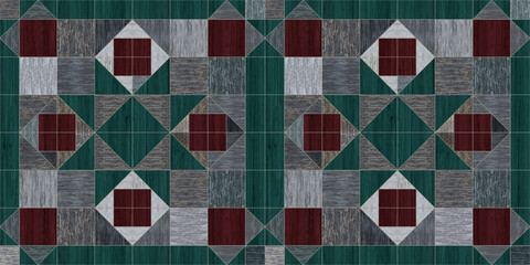 Seamless pattern colorful design wood mixed texture, wall tiles for decor.