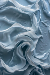 Fototapeta premium Abstract Silk Waves in Serene Blue Tones