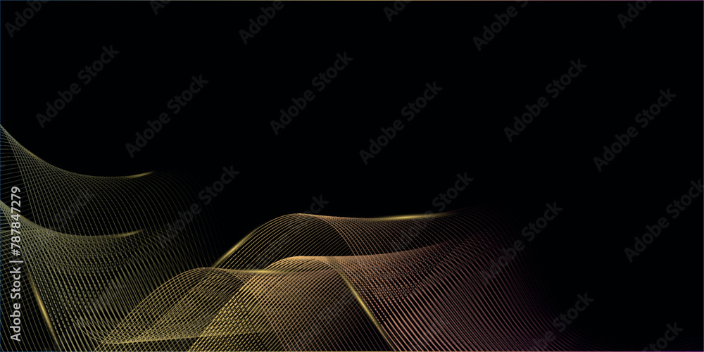 Poster abstract wavy gray blend liens design on white background. digital frequency track equalizer. vector