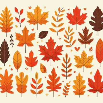 Autumn leaves vector image