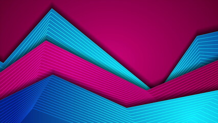 Blue and purple abstract corporate linear background - 787848471