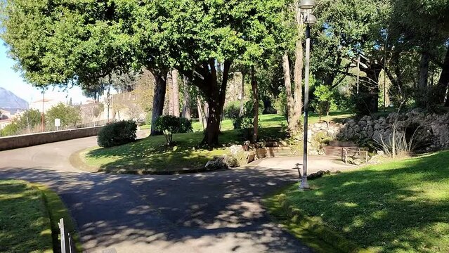 Benevento - Panoramica della Villa Comunale dal belvedere