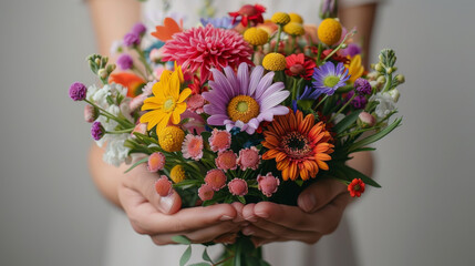 Beautiful colorful bouquet, Mothers day gift. Anniversary. Thank you.