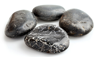 stones for spa procedures isolated on a white background
