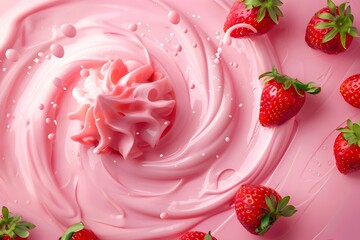 Creamy Strawberry Swirls A Delightful Frozen Dessert Treat