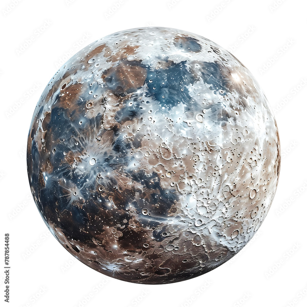 Canvas Prints moon isolated on transparent background