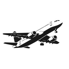 Vector illustration of airplane isolated on white background	 - obrazy, fototapety, plakaty