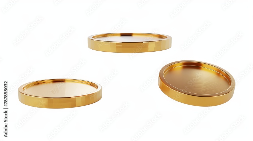 Poster the 3d render of a gold coin rotate animation sprite sheet. the animated rotation sequence frame for