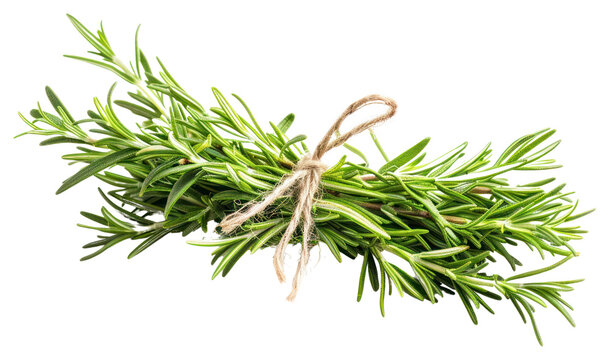 PNG A bunch of fresh rosemary herbs herbal plant