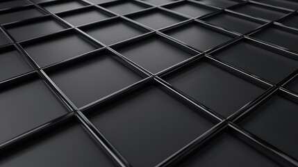 "Seamless dark metal grid pattern for a strong automotive and tech look."