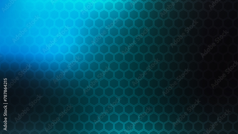 Poster closeup view of the colorful geometric hexagon