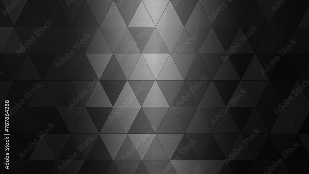 Poster closeup view of the black triangle pattern