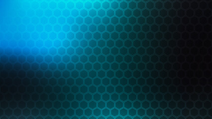 Closeup view of the colorful geometric hexagon