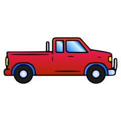 pickup car vector illustration
