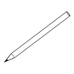 pencil outline vector illustration
