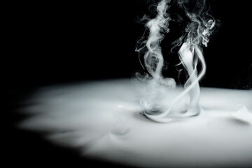 Swirly white smoke - 787866234