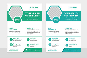 Medical flayer Design Template Healthcare and Medical pharmacy flyer, grow your business flyer design template bundle a4 template, brochure design, cover, flyer, poster, print-ready